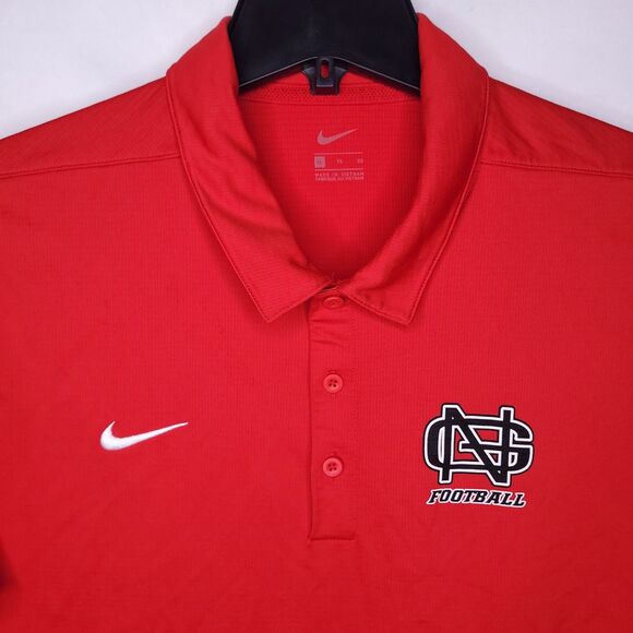 Nike Polo Shirt Mens XL Red Performance North Greenville - Picture 1 of 12
